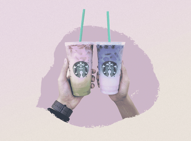 Starbucks rainbow