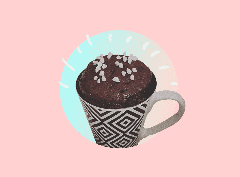 cómo hacer un mug cake de chocolate