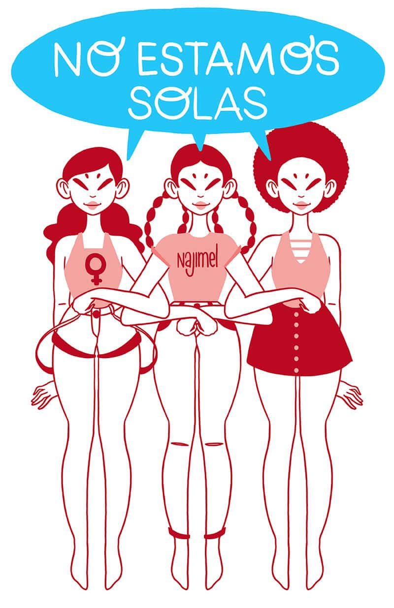 pósters para la Marcha por el Día Internacional de la Mujer