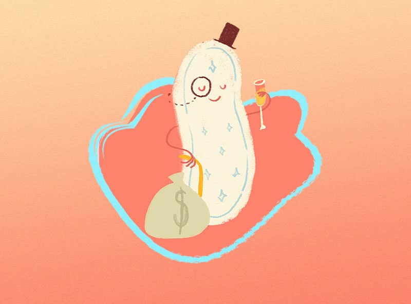 cuánto cuesta menstruar